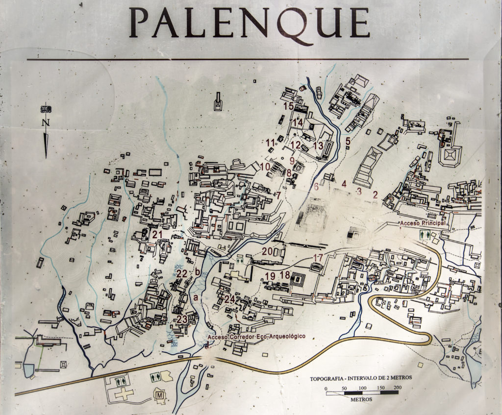 Palenque mapa map