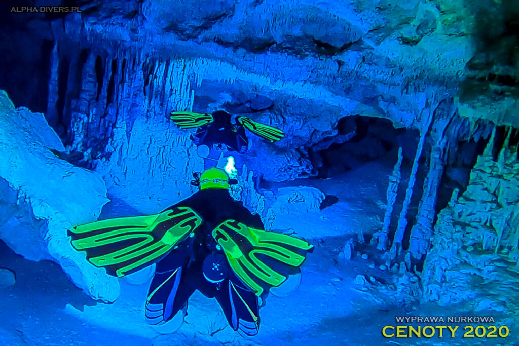 cenoty nurkowanie jaskiniowe meksyk cave diving mexico