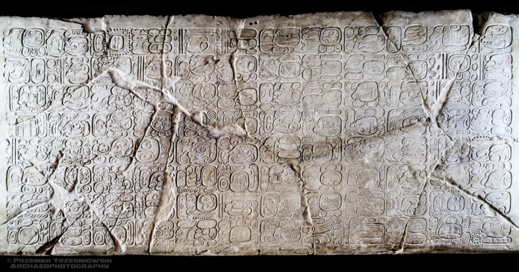 Palenque 96 glyphs panel glifów okres klasyczny