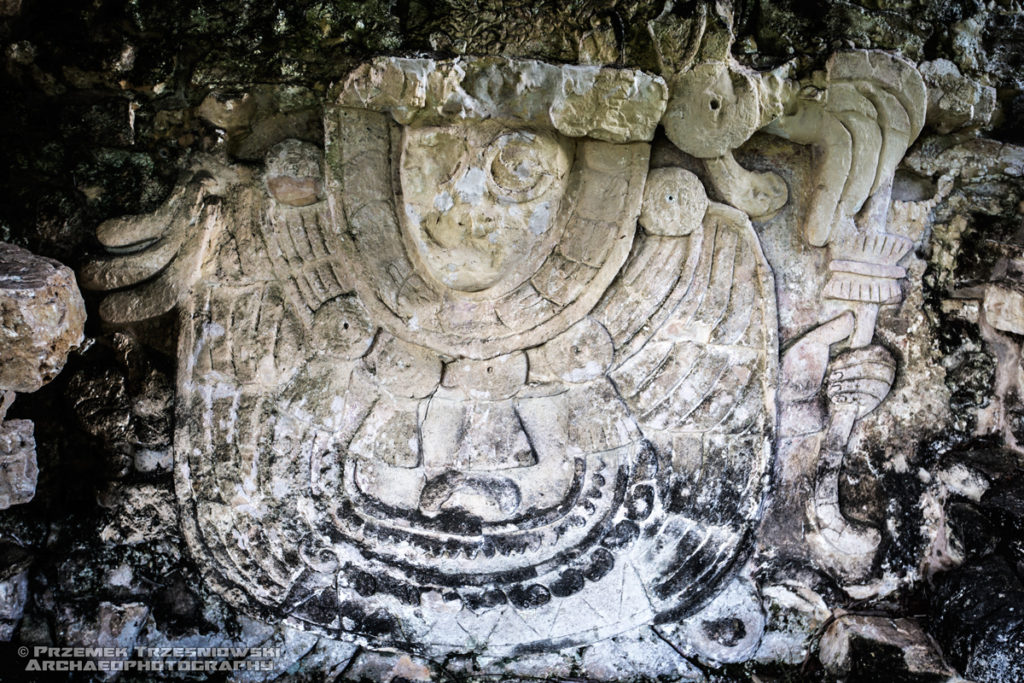 Teotihuacan warrior Palenque pyramid V