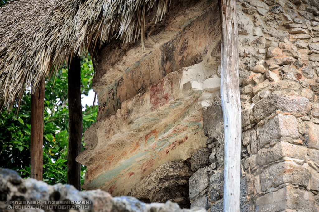 coba meksyk maya mexico yucatan jukatan stucco stiuk malowidla polichromia pinturas