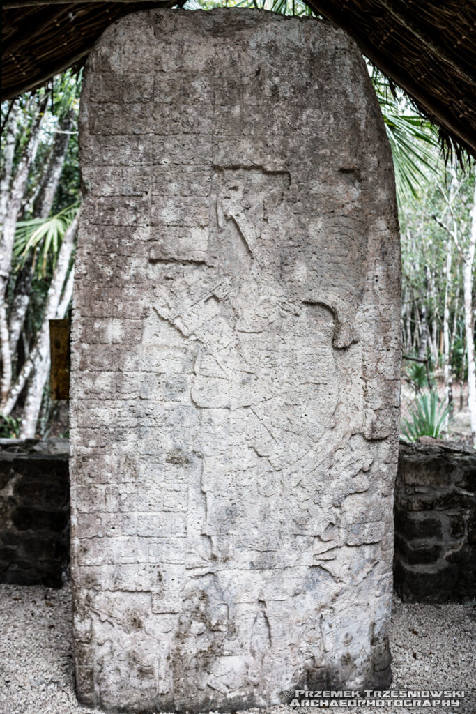 stela coba meksyk maya mexico yucatan jukatan