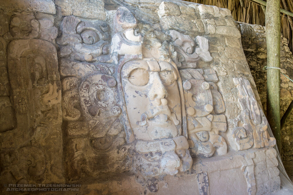 kohunlich maska maszkaron ruiny Majów Maya ruins Meksyk Mexico Campeche