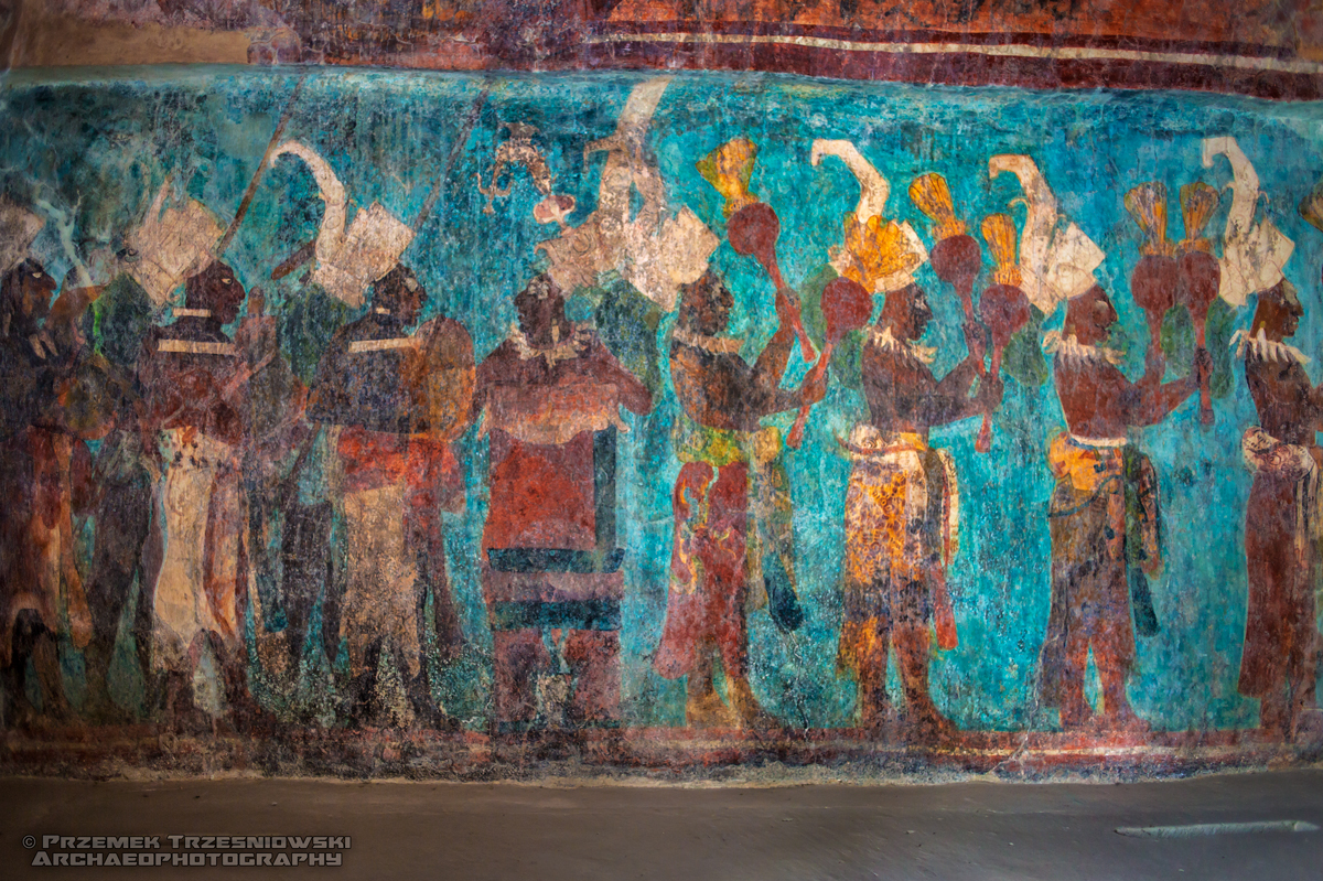 bonampak chiapas meksyk mexico maya archaeology stanowisko archeologiczne fresk malowidło
