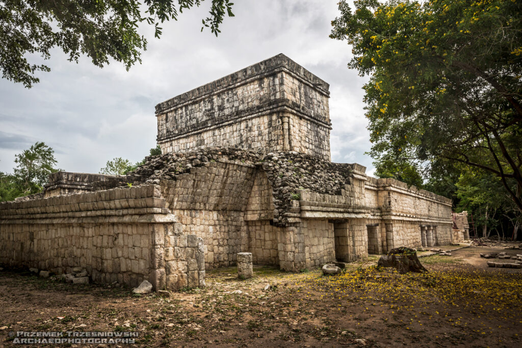 Chichen Viejo Itza Meksyk Jukatan Maya House Phalluses Palacio Falos
