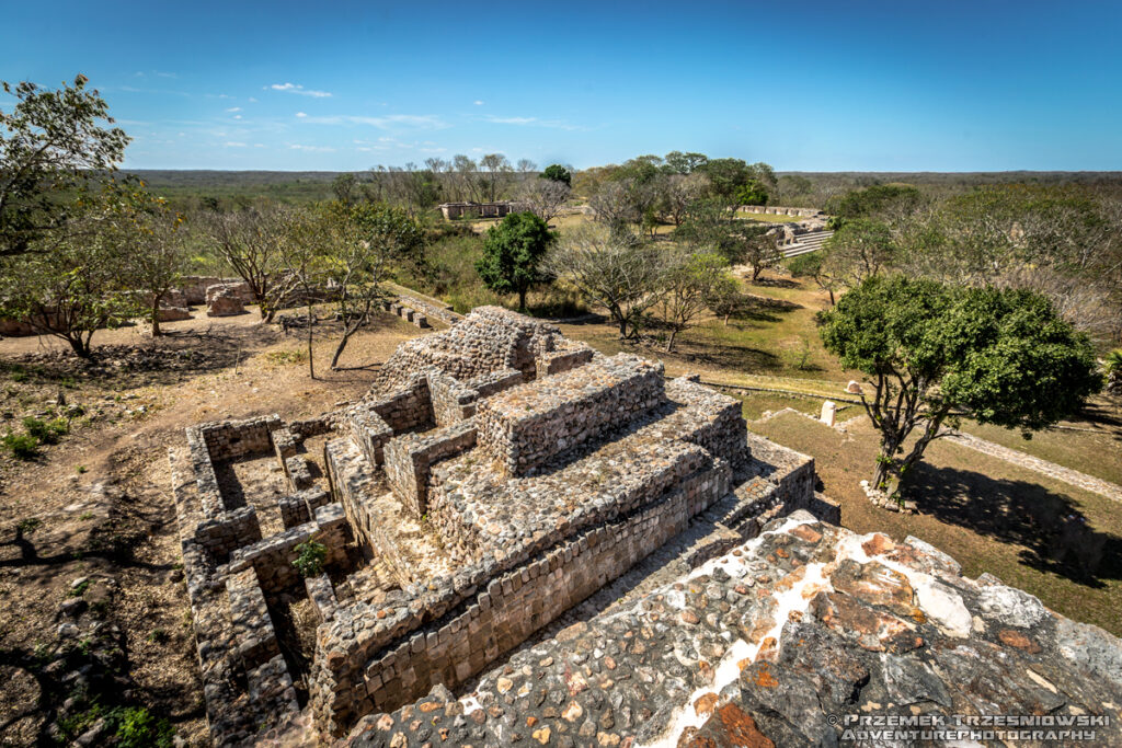 Oxkintok Maya ruiny Majów Jukatan Meksyk Puuc Hills Wzgórza