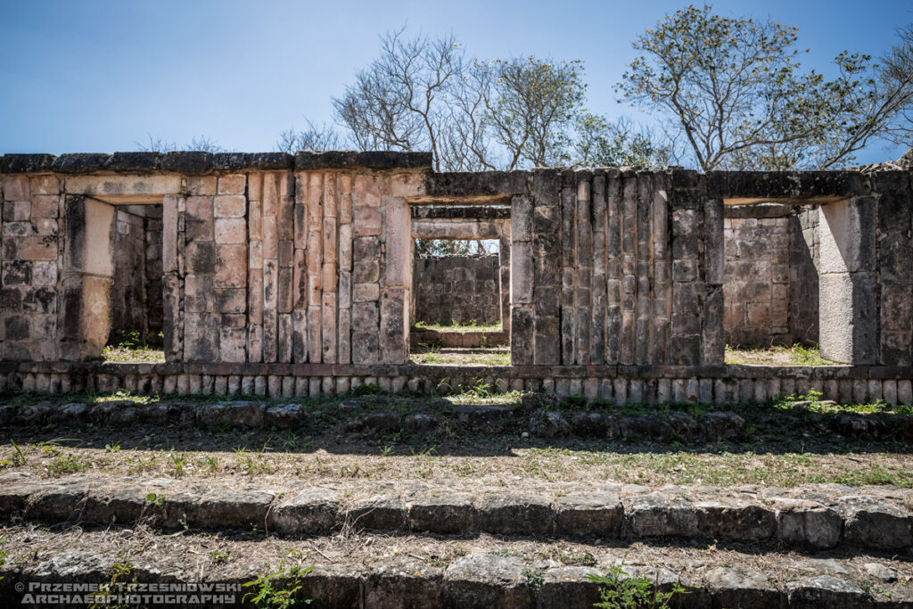 Oxkintok Maya ruiny Majów Jukatan Meksyk styl Puuc Hills Wzgórza