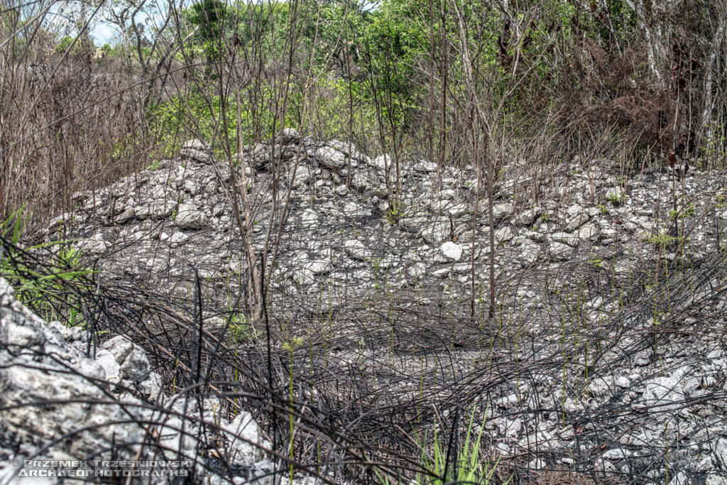 Tres Garantias Quintana Roo stanowisko archeologiczne Maya archaeological site Mexico Meksyk mound