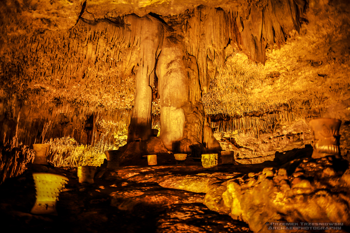 Gruta de Balankanche Chichen Itza Meksyk Jukatan jaskinia cueva cave