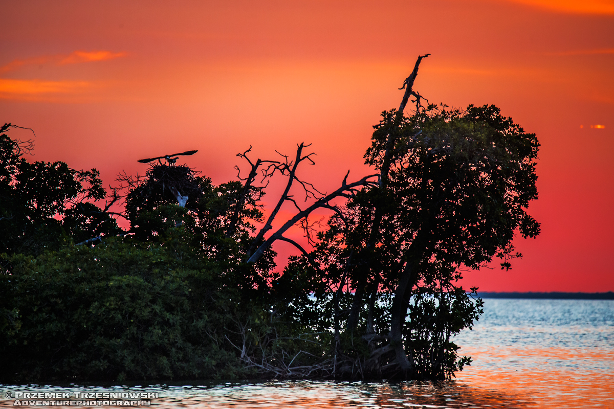 sunset zachod slonca atardecer meksyk mexico sian kaan punta allen