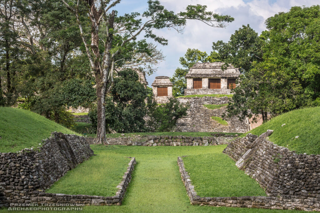 palenque chiapas meksyk mexico boisko ballcourt pelota pok-ta-pok