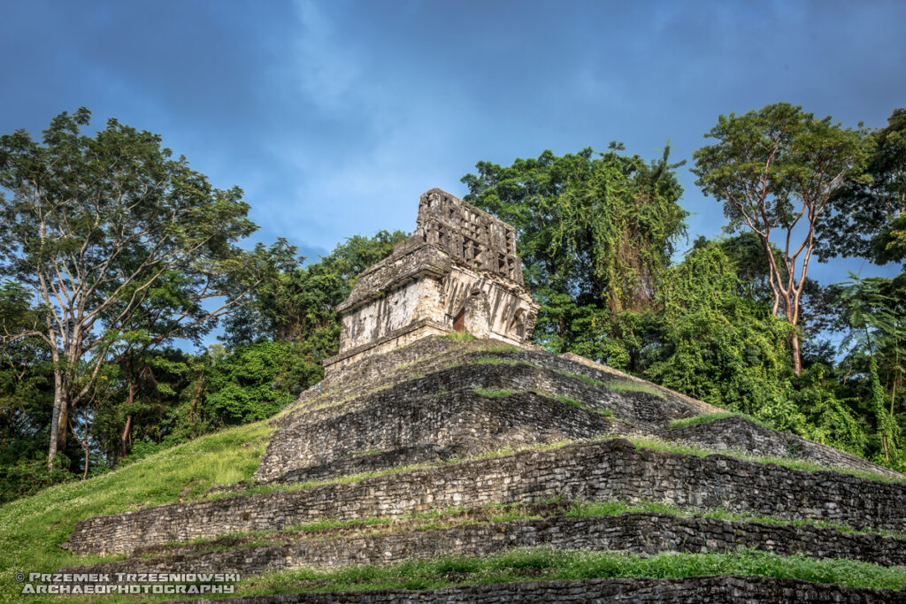 palenque chiapas meksyk mexico templo cross światynia krzyża
