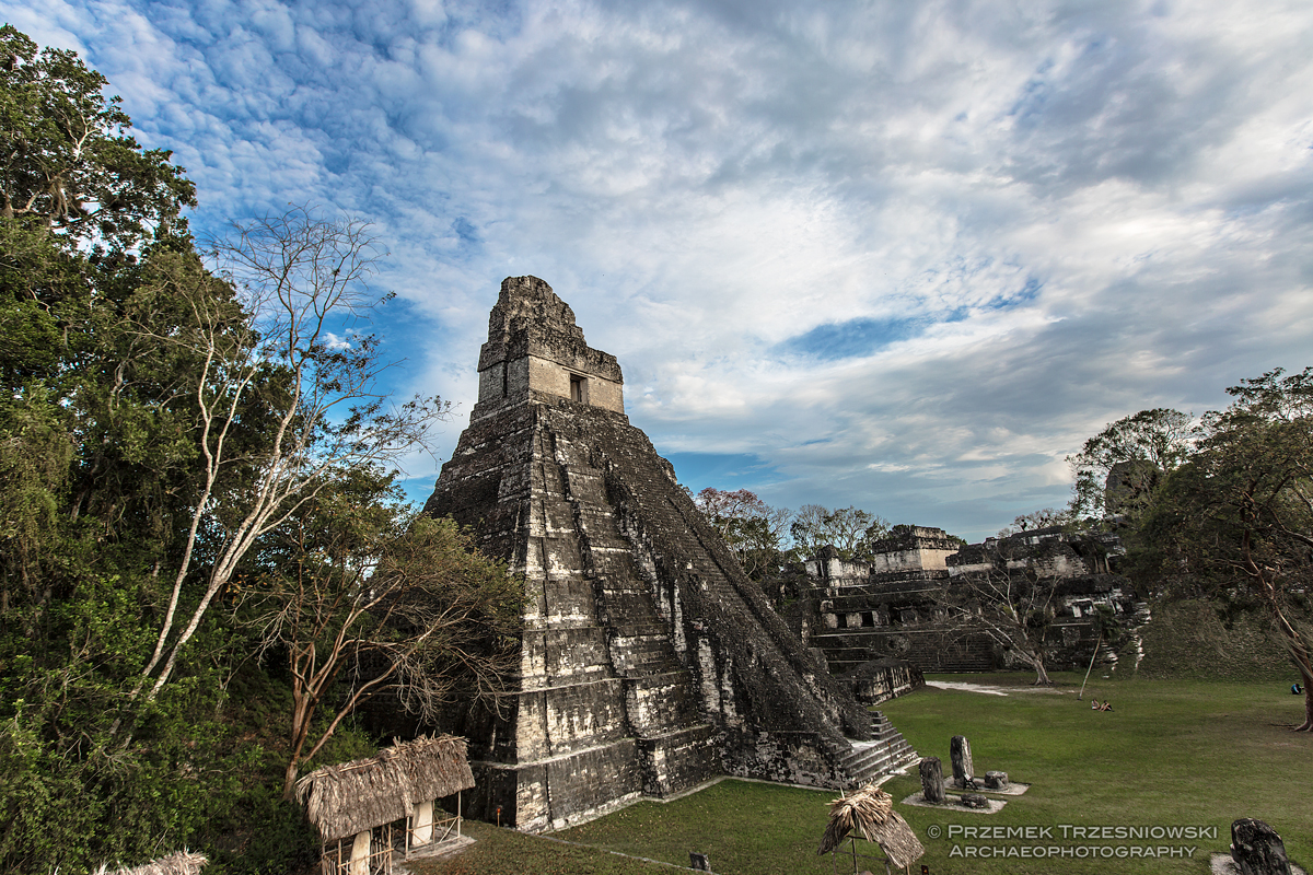 tikal peten gwatemala piramida templo I wielki plac