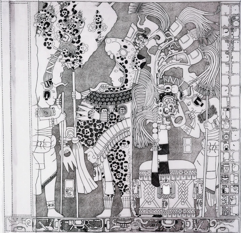 Panel 2 piramida III w Tikal