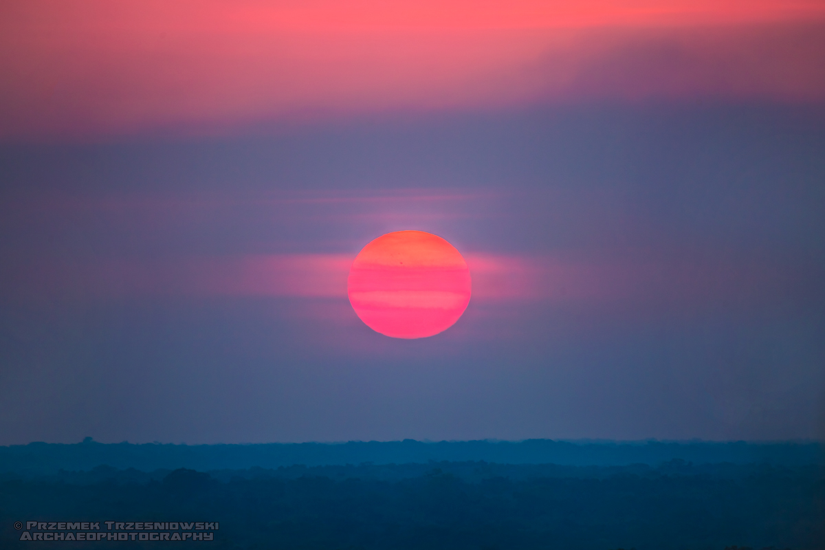 el tintal peten gwatemala guatemala niecka mirador-calakmul cuenca mirador atardecer sunset