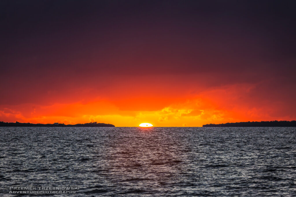 Belize Karaiby sunrise amanecer wschód Słońca