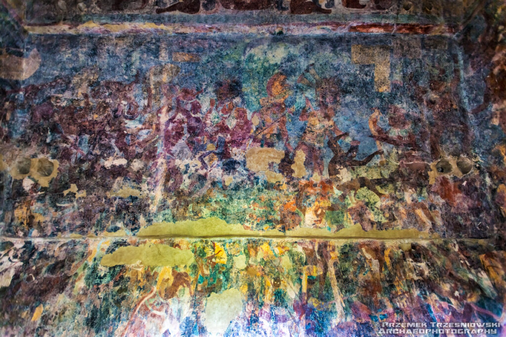 majański błękit maya blue bonampak mural maya malowidła chiapas meksyk mexico fresk fresco