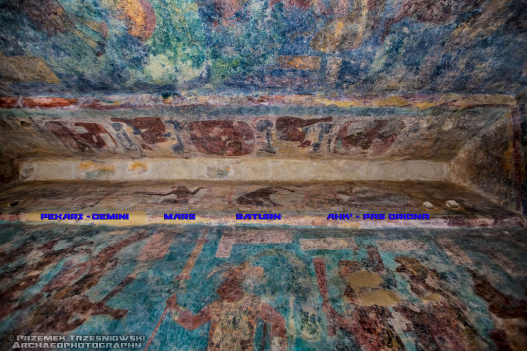 bonampak mural maya malowidła chiapas meksyk mexico fresk fresco zodiak zodiaq gwiazdozbiory
