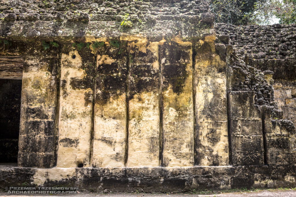 tikal acanaladuras grupa g grupo group peten gwatemala guatemala kolumny