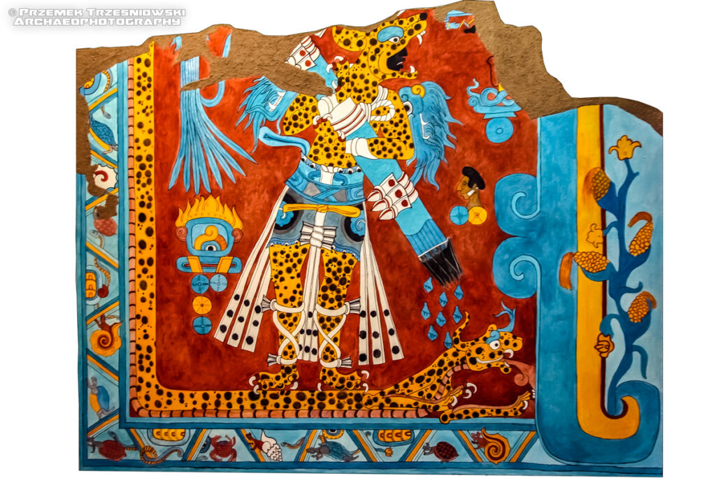 cacaxtla maya blue paintings fresk fresco mexico meksyk
