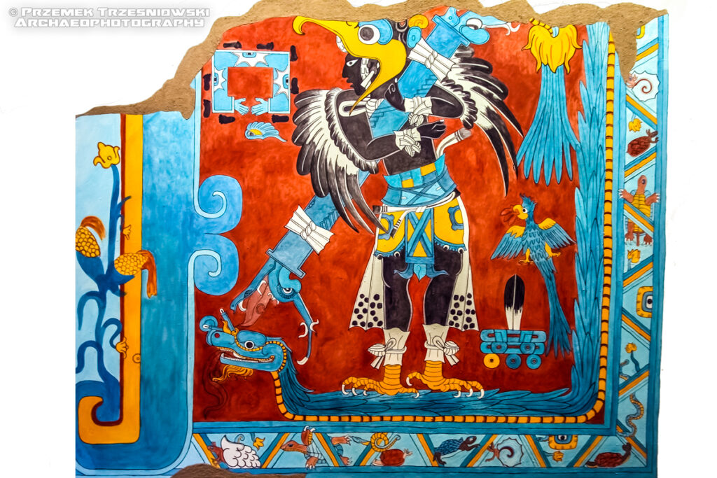 cacaxtla maya blue paintings fresk fresco mexico meksyk
