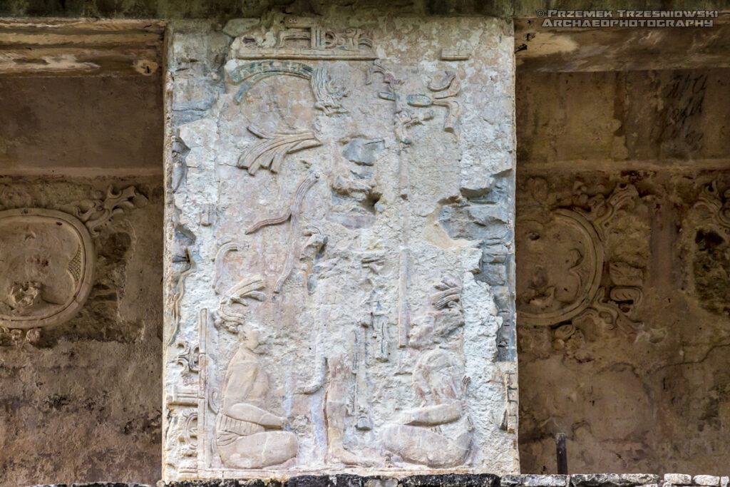 relief pałac palenque palace chiapas meksyk mexico