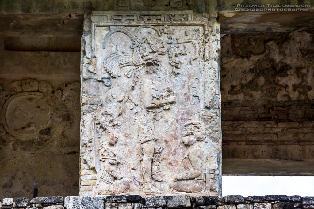 relief pałac palenque palace chiapas meksyk mexico