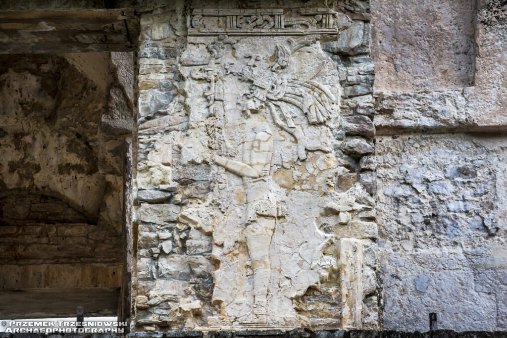 relief pałac palenque palace chiapas meksyk mexico