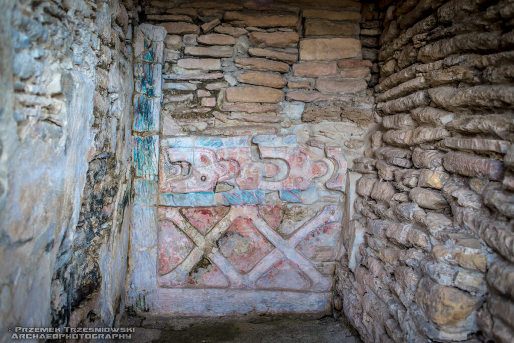 tonina fresk malowidła maya blue chiapas meksyk mexico painting paints