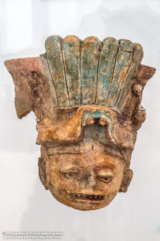 kadzielnica censer tulum zama jukatan meksyk mexico yucatan maya blue