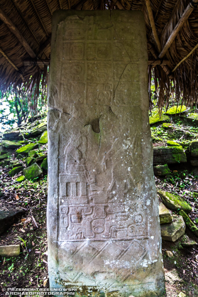 nim li punit belize maya ruins ruiny majow toledo stela 1