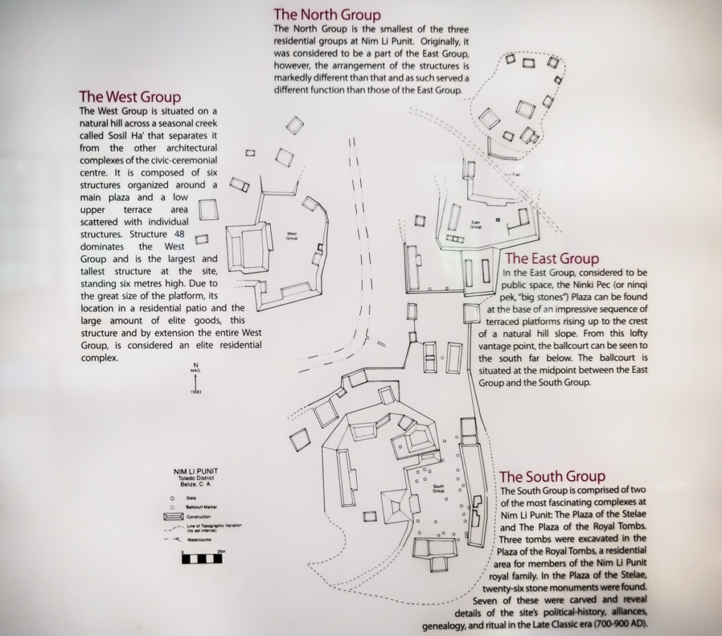 nim li punit belize maya ruins ruiny majow mapa